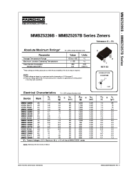 Datasheet MMBZ5231B manufacturer Fairchild